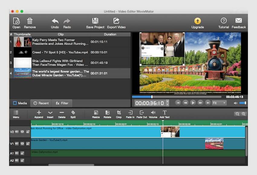 baixar editor de fotos e videos gratis em portugues - MovieMator Free Mac Video Editor
