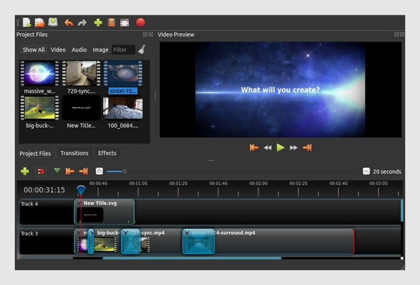 editor de video gratuito - OpenShot