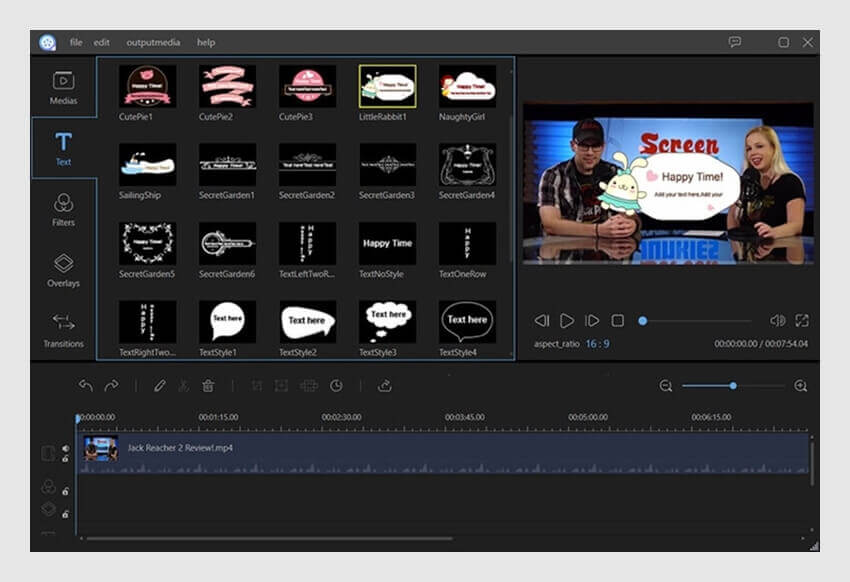 editor de videos gratis para pc - ApowerEdit